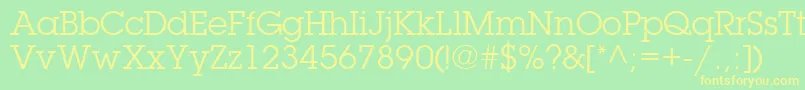 TorrentGraphicSsi Font – Yellow Fonts on Green Background