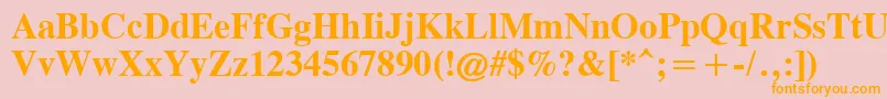 Cgtr65x Font – Orange Fonts on Pink Background