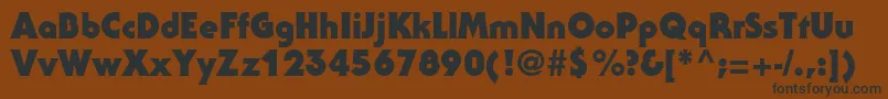 SerifgothicstdBlack Font – Black Fonts on Brown Background
