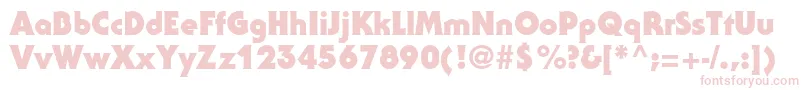 SerifgothicstdBlack Font – Pink Fonts on White Background