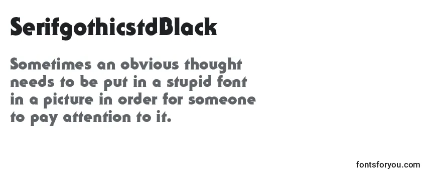 SerifgothicstdBlack-fontti