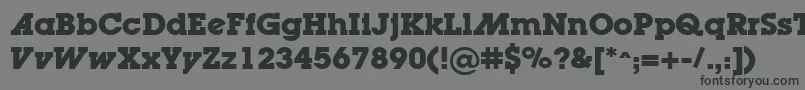 LugaadBold Font – Black Fonts on Gray Background