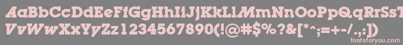 LugaadBold Font – Pink Fonts on Gray Background