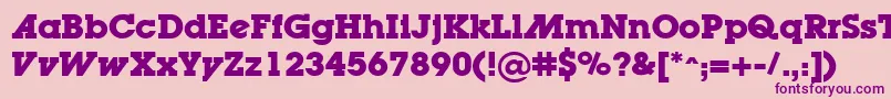 LugaadBold Font – Purple Fonts on Pink Background