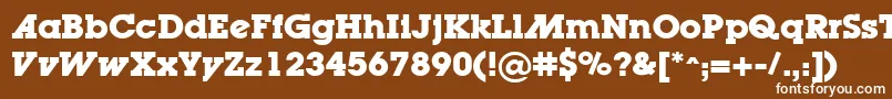 LugaadBold Font – White Fonts on Brown Background