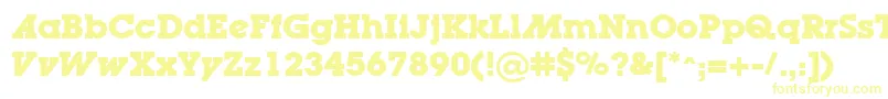 LugaadBold-Schriftart – Gelbe Schriften