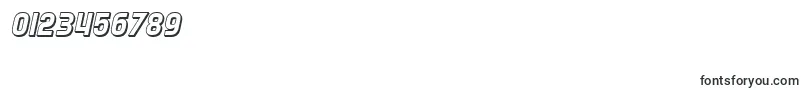 SfSpeedwaystarShadedOblique Font – Fonts for Numbers and Digits