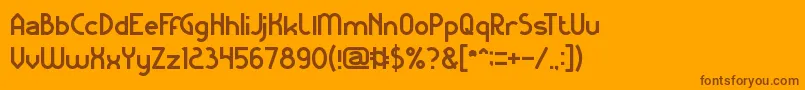 Más sobre la fuente KangarooPunch fuente KangarooPunch – Fuentes Marrones Sobre Fondo Naranja