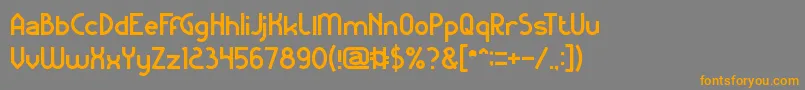 KangarooPunch Font – Orange Fonts on Gray Background