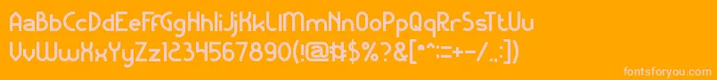 KangarooPunch Font – Pink Fonts on Orange Background