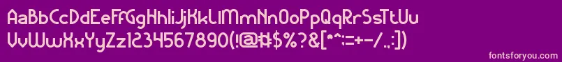 KangarooPunch Font – Pink Fonts on Purple Background