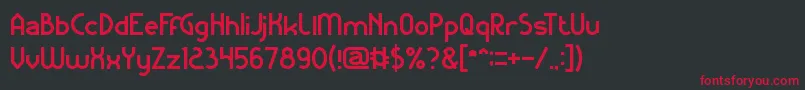 KangarooPunch Font – Red Fonts on Black Background