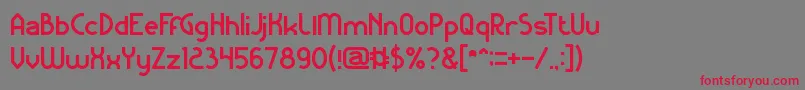KangarooPunch Font – Red Fonts on Gray Background