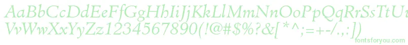 MinisterstdLightitalic Font – Green Fonts