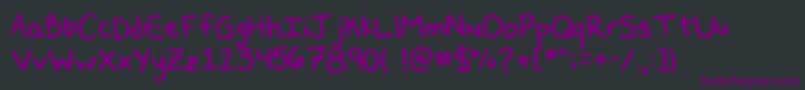 Шрифт DoubleN – фиолетовые шрифты на чёрном фоне