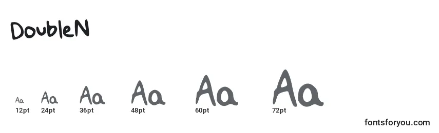 DoubleN Font Sizes