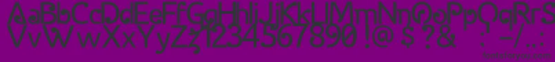 HalidaSans Font – Black Fonts on Purple Background