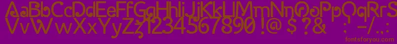 HalidaSans Font – Brown Fonts on Purple Background