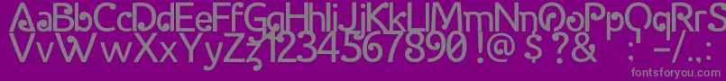 HalidaSans Font – Gray Fonts on Purple Background