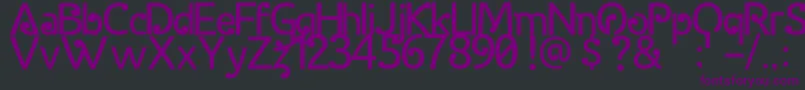 HalidaSans Font – Purple Fonts on Black Background