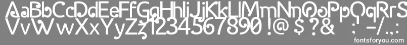 HalidaSans Font – White Fonts on Gray Background