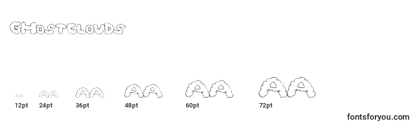 Ghostclouds Font Sizes