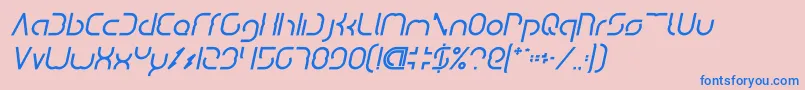 fuente DismechaBoldItalic – Fuentes Azules Sobre Fondo Rosa