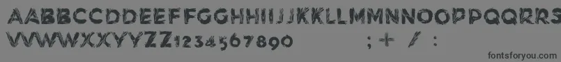 HedgeflowdemoBold Font – Black Fonts on Gray Background