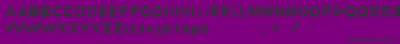 HedgeflowdemoBold-Schriftart – Schwarze Schriften auf violettem Hintergrund