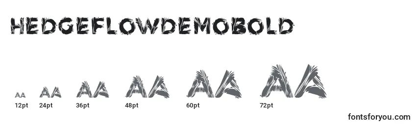 Размеры шрифта HedgeflowdemoBold