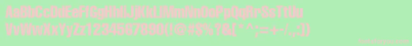 ContextExtraCondensedSsiBoldExtraCondensed Font – Pink Fonts on Green Background