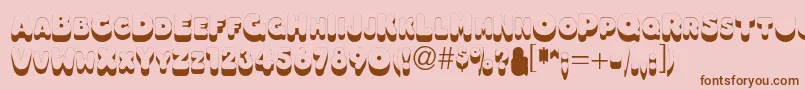 fuente Oleadsshadowscapsssk – Fuentes Marrones Sobre Fondo Rosa