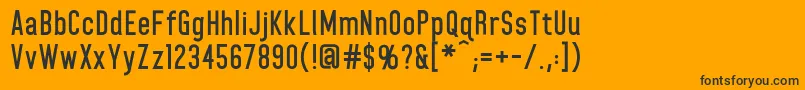 HomeplanetbbBold Font – Black Fonts on Orange Background