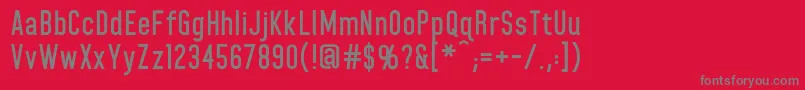 HomeplanetbbBold Font – Gray Fonts on Red Background