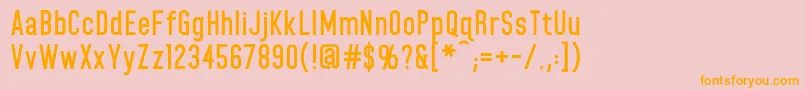 HomeplanetbbBold Font – Orange Fonts on Pink Background