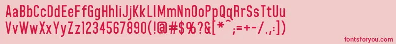 HomeplanetbbBold Font – Red Fonts on Pink Background