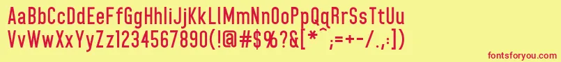 HomeplanetbbBold Font – Red Fonts on Yellow Background