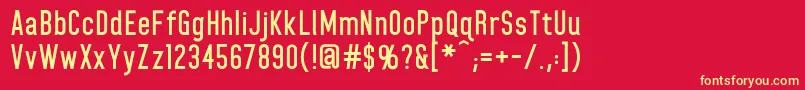 HomeplanetbbBold Font – Yellow Fonts on Red Background