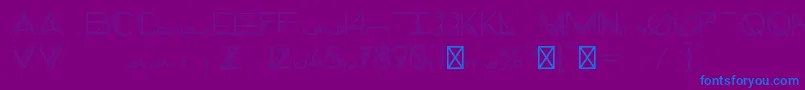 ChronicShadow Font – Blue Fonts on Purple Background