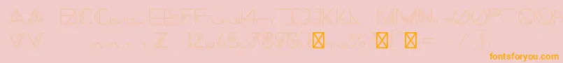 ChronicShadow Font – Orange Fonts on Pink Background