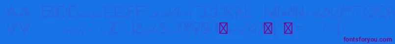 ChronicShadow-Schriftart – Violette Schriften auf blauem Hintergrund