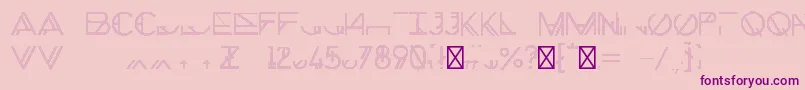 ChronicShadow Font – Purple Fonts on Pink Background