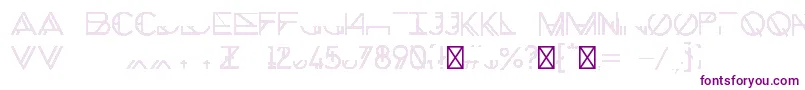 ChronicShadow Font – Purple Fonts on White Background