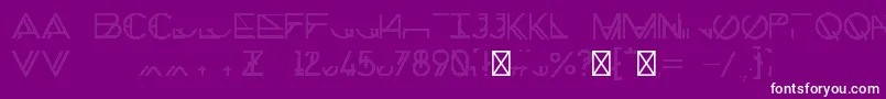 ChronicShadow Font – White Fonts on Purple Background