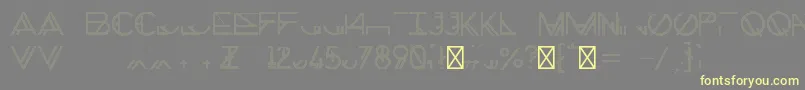 ChronicShadow Font – Yellow Fonts on Gray Background