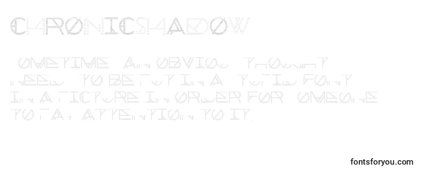 Review of the ChronicShadow Font