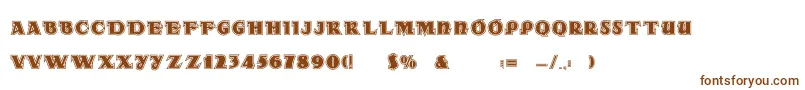 Dsradainlinec Font – Brown Fonts on White Background