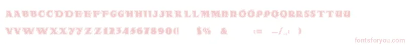 Dsradainlinec Font – Pink Fonts on White Background