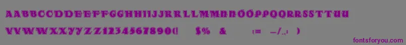 Dsradainlinec Font – Purple Fonts on Gray Background