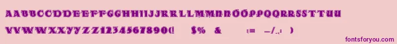 Dsradainlinec Font – Purple Fonts on Pink Background